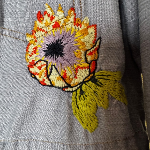 Anthropologie Embroidered Patch Jacket Sz S - NWOT - Picture 11 of 12
